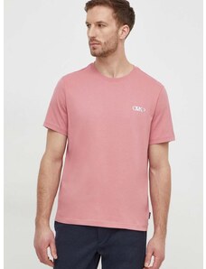 Βαμβακερό μπλουζάκι Michael Kors ανδρικά, χρώμα: ροζ