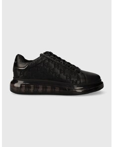 Δερμάτινα αθλητικά παπούτσια Karl Lagerfeld KAPRI KUSHION χρώμα: μαύρο, KL52624