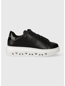 Δερμάτινα αθλητικά παπούτσια Karl Lagerfeld KAPRI KITE χρώμα: μαύρο, KL64530N