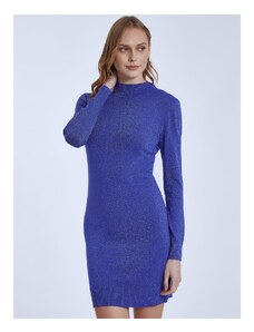 Celestino Μεταλλιζέ πλεκτό φόρεμα μπλε ελεκτρικ για Γυναίκα