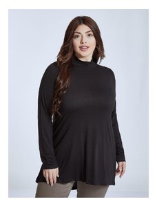 Celestino Μακριά ασύμμετρη μπλούζα μαυρο για Γυναίκα