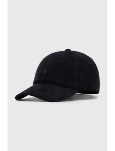 Κοτλέ καπέλο μπέιζμπολ Carhartt WIP Harlem Cap χρώμα: μαύρο, I028955.89XX