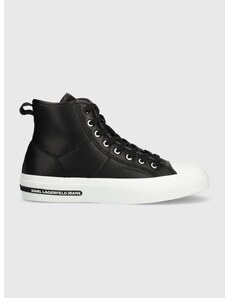 Δερμάτινα ελαφριά παπούτσια Karl Lagerfeld Jeans KLJ VULC χρώμα: μαύρο, KLJ60950