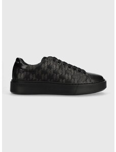 Δερμάτινα αθλητικά παπούτσια Karl Lagerfeld MAXI KUP χρώμα: μαύρο, KL52224