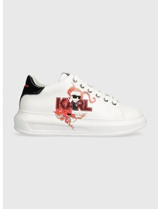Δερμάτινα αθλητικά παπούτσια Karl Lagerfeld KAPRI CNY χρώμα: άσπρο, KL96524F