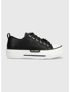 Δερμάτινα ελαφριά παπούτσια Karl Lagerfeld KAMPUS MAX III χρώμα: μαύρο, KL60610