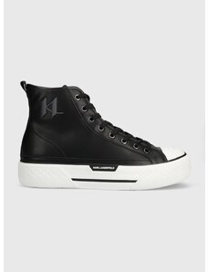 Δερμάτινα ελαφριά παπούτσια Karl Lagerfeld KAMPUS MAX KL χρώμα: μαύρο, KL50450