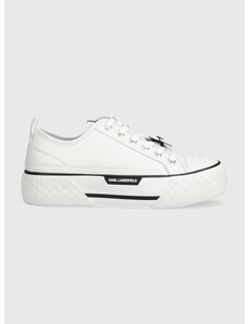 Δερμάτινα ελαφριά παπούτσια Karl Lagerfeld KAMPUS MAX III χρώμα: άσπρο, KL60610