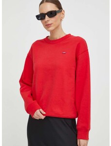 Βαμβακερή μπλούζα Levi's γυναικεία, χρώμα: κόκκινο