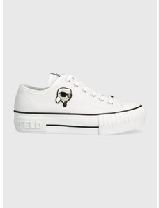 Πάνινα παπούτσια Karl Lagerfeld KAMPUS MAX NFT χρώμα: άσπρο, KL60424