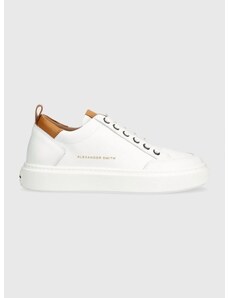 Δερμάτινα αθλητικά παπούτσια Alexander Smith Bond χρώμα: άσπρο, ASAZBDM3301WCN