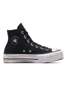 CONVERSE Sneakers Chuck Taylor All Star Lift Platform Chrome A06450C 001-black/silver/black