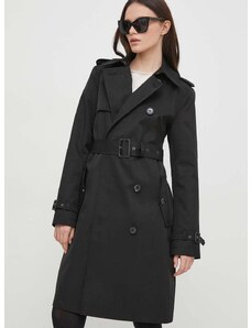 Παλτό Lauren Ralph Lauren χρώμα: μαύρο