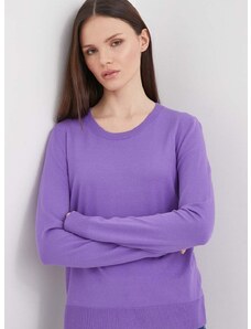 Πουλόβερ Sisley χρώμα: μοβ