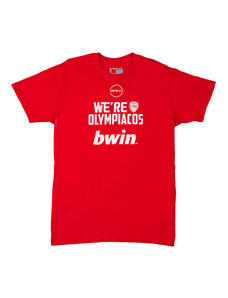 GSA MEN T-SHIRT WE ARE OLYMPIACOS 17471239-RED Κόκκινο