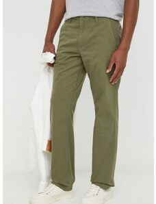 Βαμβακερό παντελόνι Levi's χρώμα: πράσινο