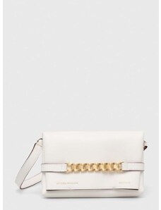 Δερμάτινη τσάντα Victoria Beckham χρώμα: άσπρο
