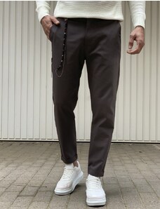 Ben Tailor Ανδρικό ανθρακί υφασμάτινο παντελόνι Kowalski 0398K