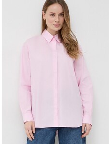 Βαμβακερό πουκάμισο Pinko χρώμα: ροζ