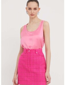 Μπλουζάκι HUGO χρώμα: ροζ