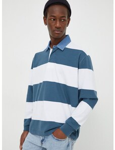 Βαμβακερή μπλούζα με μακριά μανίκια Abercrombie & Fitch χρώμα: άσπρο