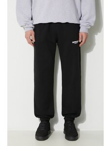 Βαμβακερό παντελόνι Represent Owners Club Sweatpant χρώμα: μαύρο, OCM412.01
