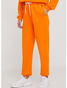 Παντελόνι φόρμας Polo Ralph Lauren χρώμα: πορτοκαλί