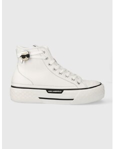 Δερμάτινα ελαφριά παπούτσια Karl Lagerfeld KAMPUS MAX III χρώμα: άσπρο, KL60640