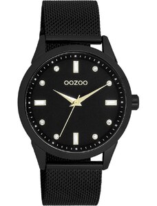 OOZOO Timepieces - C11284, Black case with Stainless Steel Bracelet