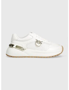 Δερμάτινα αθλητικά παπούτσια Pinko SS0019 P001 Z1B χρώμα: άσπρο, Gem 01