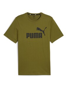 PUMA Λειτουργικό μπλουζάκι 'Essential' λαδί / μαύρο