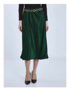 Celestino Midi φούστα με σατέν όψη πρασινο σκουρο για Γυναίκα