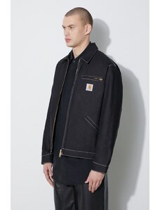 Τζιν μπουφάν Carhartt WIP OG Detroit Jacket ανδρικό, χρώμα: μαύρο, I033039.8901