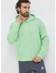 Μπλούζα adidas 0 χρώμα: πράσινο, με κουκούλα IX3951