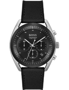 BOSS Top Chronograph - 1514091, Silver case with Black Fabric Strap