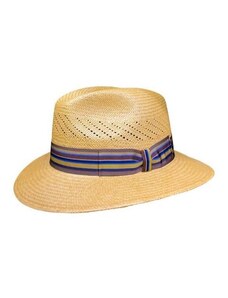 Virtuoso hats Καπέλο Πάναμα με Ριγέ Κορδέλα