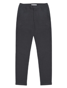Prince Oliver Premium Υφασμάτινο Παντελόνι Γκρι Σκούρο (Comfort Fit)