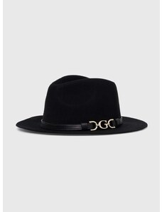 Μάλλινο καπέλο Guess χρώμα: μαύρο