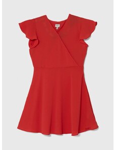 Παιδικό φόρεμα Pepe Jeans RACHNA χρώμα: κόκκινο