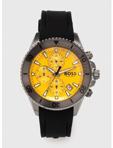 Boss Ρολόι HUGO 1513968 χρώμα: μαύρο