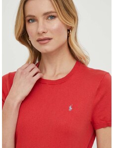 Μπλουζάκι Polo Ralph Lauren χρώμα: κόκκινο