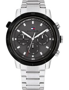 TOMMY HILFIGER Troy Men's - 1792106, Silver case with Stainless Steel Bracelet