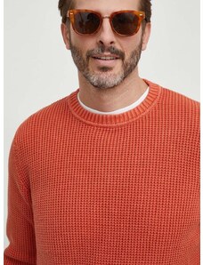 Βαμβακερό πουλόβερ Pepe Jeans χρώμα: πορτοκαλί