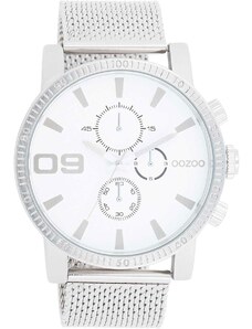 OOZOO Timepieces - C11213, Silver case with Stainless Steel Bracelet