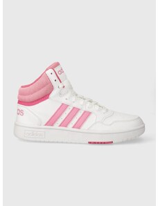 Παιδικά αθλητικά παπούτσια adidas Originals HOOPS 3.0 MID K χρώμα: ροζ