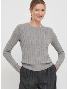 Βαμβακερό πουλόβερ Polo Ralph Lauren χρώμα: γκρι