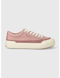 Πάνινα παπούτσια Pepe Jeans PLS31558 χρώμα: ροζ, BEN ROAD W