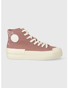 Πάνινα παπούτσια Pepe Jeans PLS31554 χρώμα: ροζ, SAMOI DIVIDED