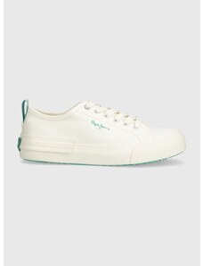 Πάνινα παπούτσια Pepe Jeans PLS31557 χρώμα: άσπρο, ALLEN BAND W