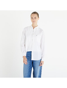 Tommy Hilfiger Γυναικεία πουκάμισα Tommy Jeans Solid Linen Blend Shirt White